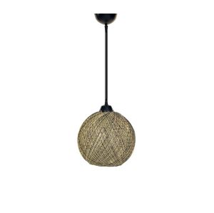 Lustr na lanku JUTE 1xE27/60W/230V žlutá