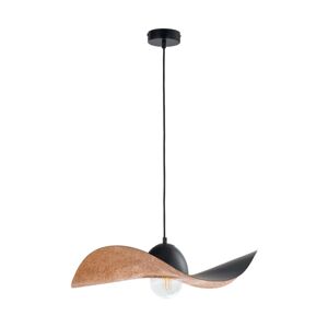 Lustr na lanku KAPELLO 1xE27/60W/230V pr. 55 cm černá/měděná