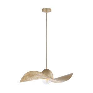 Lustr na lanku KAPELLO 1xE27/60W/230V pr. 55 cm zlatá