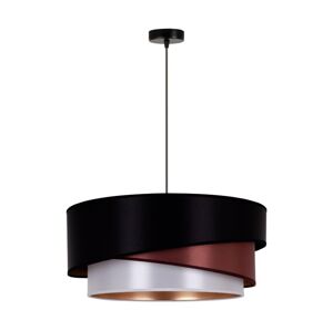 Lustr na lanku KOBO 1xE27/15W/230V černá/vínová/stříbrná