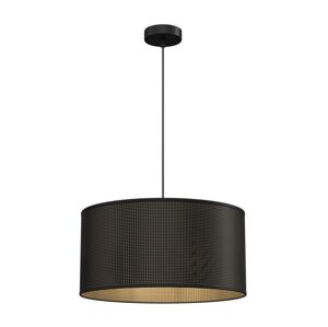Lustr na lanku LOFT SHADE 1xE27/60W/230V pr. 40 cm černá/zlatá