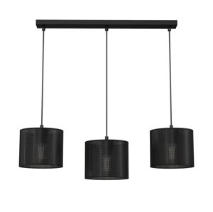 Lustr na lanku LOFT SHADE 3xE27/60W/230V černá