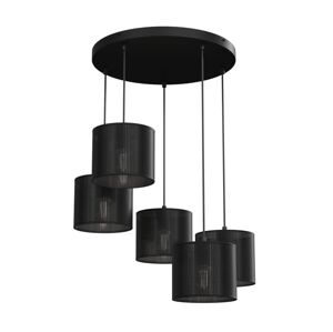 Lustr na lanku LOFT SHADE 5xE27/60W/230V černá