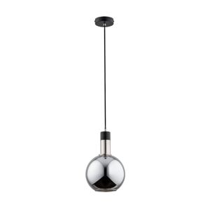 Lustr na lanku MAYA 1xE27/60W/230V černá/lesklý chrom