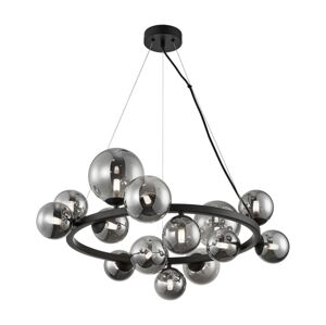 Lustr na lanku MILA 14xG9/9W/230V černá/šedá