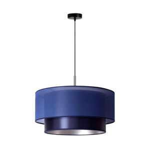 Lustr na lanku NANTES 1xE27/15W/230V pr. 45 cm modrá/stříbrná