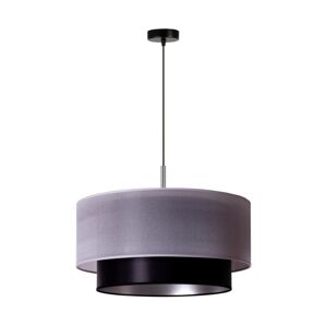 Lustr na lanku NANTES 1xE27/15W/230V pr. 45 cm stříbrná/černá