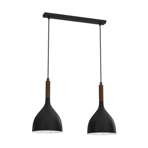 Lustr na lanku NOAK WOOD 2xE27/60W/230V