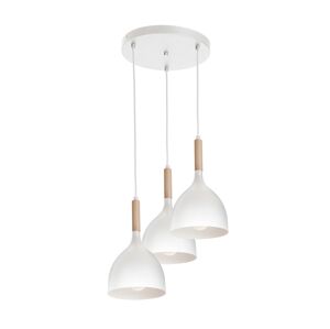 Lustr na lanku NOAK WOOD 3xE27/60W/230V