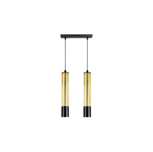 HEXE Lustr na lanku PRESCOT 2xGU10/40W/230V zlatá