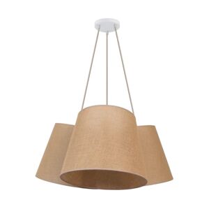 Lustr na lanku ROSSA 3xE27/15W/230V hnědá
