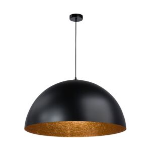 Lustr na lanku SFERA 1xE27/60W/230V pr. 50 cm černá/měděná