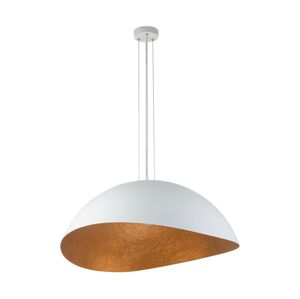 Lustr na lanku SOLARIS 1xE27/60W/230V bílá/měděná