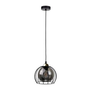 Keter Lighting Lustr na lanku SOLO BLACK 1xE27/60W230V černá/zlatá