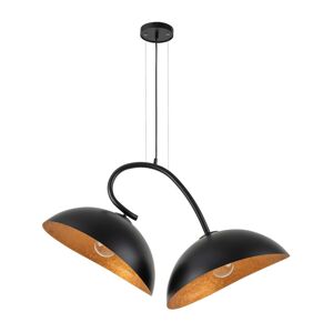 Lustr na lanku SPACE 2xE27/60W/230V černá/měděná