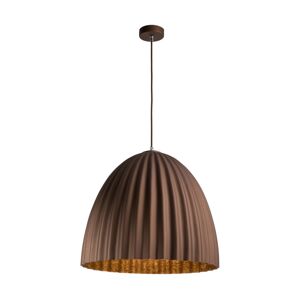 Lustr na lanku T 1xE27/60W/230V pr. 70 cm hnědá/zlatá
