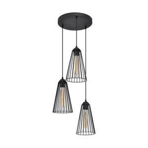 Lustr na lanku TORRI 3xE27/15W/230V černá