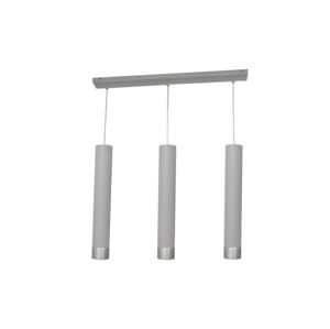 Lustr na lanku TUBA 3xGU10/6,5W/230V šedá/matný chrom