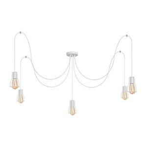 Lustr na lanku TUBE LONG 5xGX53/10W/230V bílá