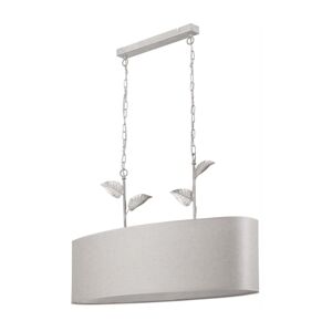 Lustr na řetězu NOEMI 2xE27/60W/230V stříbrná