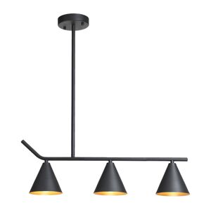 Eurolamp Lustr na tyči 3xE27/40W/230V černá