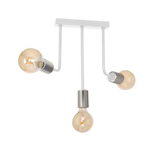 Lustr na tyči CANDELA 3xE27/15W/230V bílá