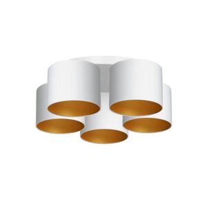 Lustr přisazený ARDEN 5xE27/60W/230V bílá/zlatá
