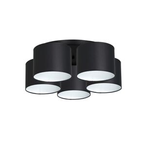 Lustr přisazený ARDEN 5xE27/60W/230V černá/bílá