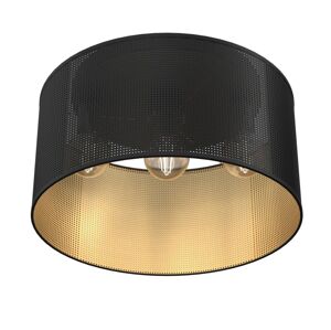 Lustr přisazený LOFT SHADE 3xE27/60W/230V černá/zlatá