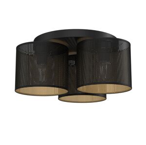 Lustr přisazený LOFT SHADE 3xE27/60W/230V černá/zlatá