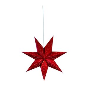 Markslöjd 700122 - Vánoční dekorace SATURNUS 1xE14/25W/230V pr. 45 cm červená