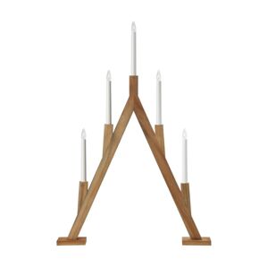 Markslöjd Markslöjd 706161 - Vánoční svícen BJURFORS 5xE10/3W/230V hnědá