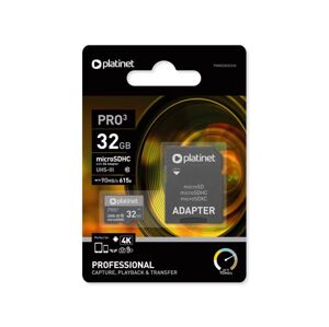 MicroSDXC 128GB U3 Pro A1 90MB/s + SD adaptér