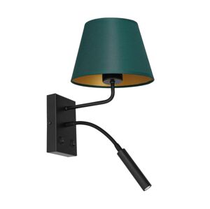 Nástěnná lampa ARDEN 1xE27/60W+1xG9/8W/230V zelená/zlatá