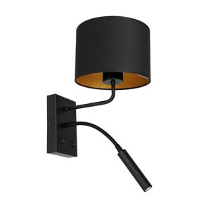 Nástěnná lampa ARDEN 1xE27/60W/230V + 1xG9/8W černá/zlatá