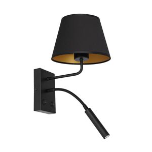 Nástěnná lampa ARDEN 1xE27/60W/230V + 1xG9/8W černá/zlatá