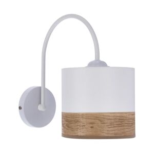 Nástěnná lampa BIANCO 1xE27/40W/230V bílá/hnědá
