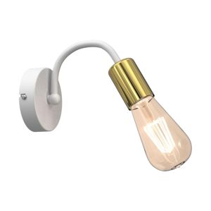 Nástěnná lampa DOW 1xE27/60W/230V bílá/zlatá