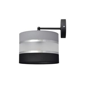 Nástěnná lampa HELEN 1xE27/60W/230V černá/šedá/stříbrná