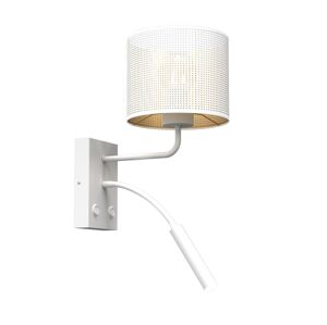 Nástěnná lampa LOFT SHADE 1xE27/60W+1xG9/8W/230V bílá/zlatá
