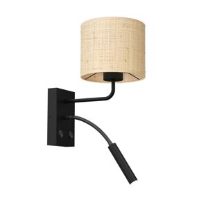 Nástěnná lampa RATTAN 1xE27/60W+1xG9/8W/230V ratan