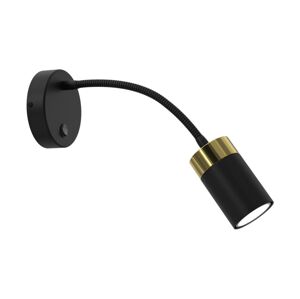 Nástěnná lampička JOKER 1xGU10/8W/230V černá/zlatá