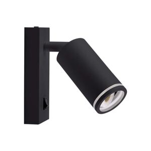 Nástěnné bodové svítidlo s vypínačem 1xGU10/35W/230V černá