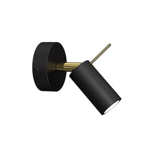 Nástěnné bodové svítidlo PRESTON 1xGU10/MR11/40W/230V černá/zlatá