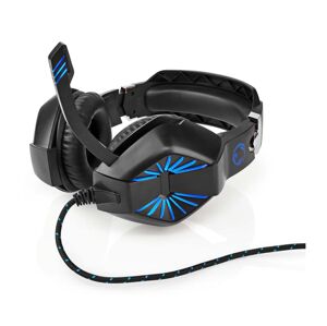 GHST250BK - LED Herní sluchátka s mikrofonem černá/modrá