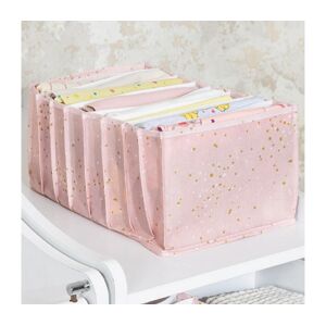 Organizér do skříně 37,5x24,5x17,5 cm růžová