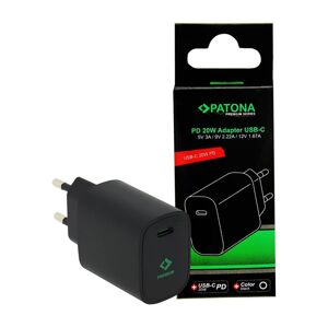 PATONA PATONA - Nabíjecí adaptér USB-C Power delivery 20W/230V černá