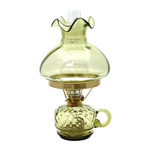 Floriánova huť Petrolejová lampa MONIKA 34 cm lesní zelená káro