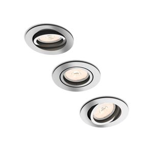 Philips Philips 50393/11/PN - SADA 3x Podhledové svítidlo DONEGAL 1xGU10/5,5W/230V