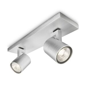 Philips 53092/48/16 - Bodové svítidlo RUNNER stříbrné 2xGU10/35W/230V 53092/48/16